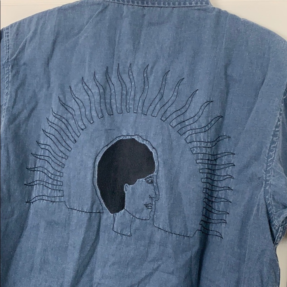 NWT RVCA Mark Alsweiler blue button down